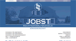 Desktop Screenshot of kanzlei-jobst.de